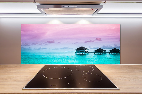 Achterwand keuken Bungalows boven het water