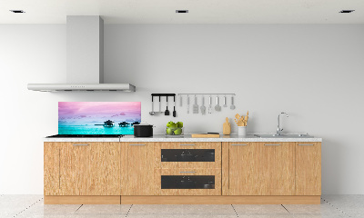 Achterwand keuken Bungalows boven het water