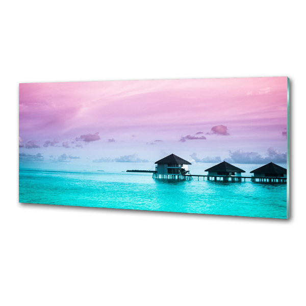 Achterwand keuken Bungalows boven het water