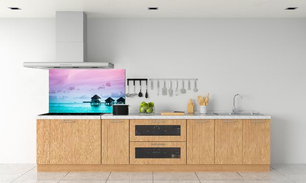 Achterwand keuken Bungalows boven het water