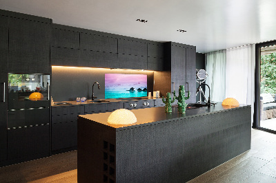 Achterwand keuken Bungalows boven het water