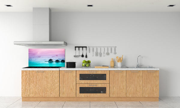 Achterwand keuken Bungalows boven het water