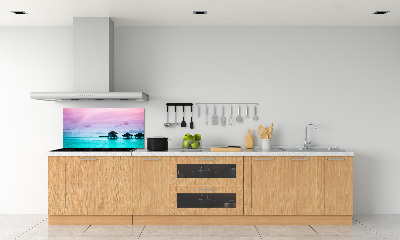 Achterwand keuken Bungalows boven het water