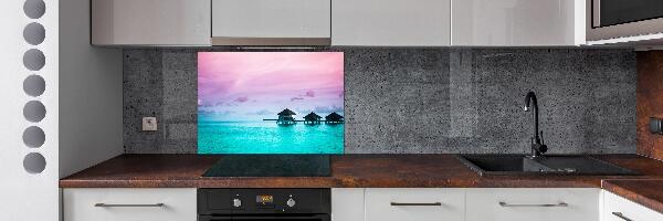 Achterwand keuken Bungalows boven het water
