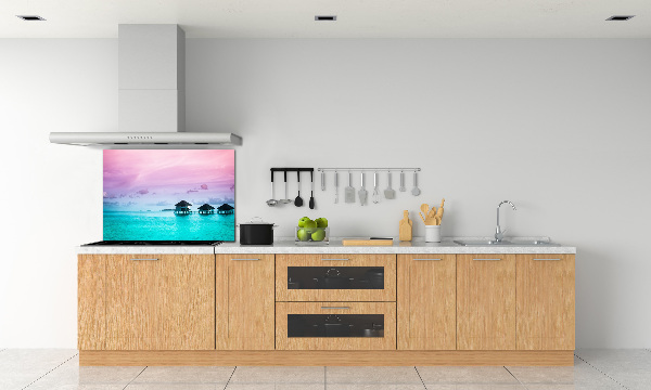 Achterwand keuken Bungalows boven het water