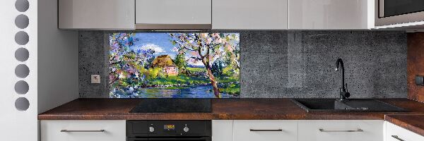 Spatplaat keuken Lentelandschap