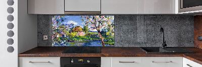 Spatplaat keuken Lentelandschap