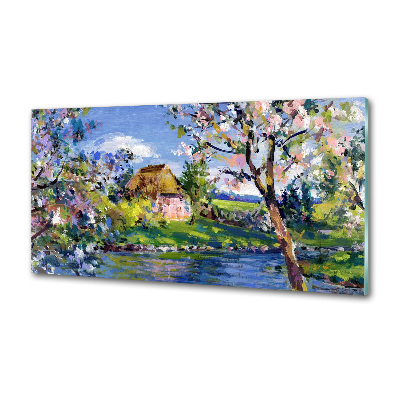 Panel do kuchni Wiosenny pejzaż