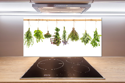 Achterwand keuken Kruiden aan een touwtje