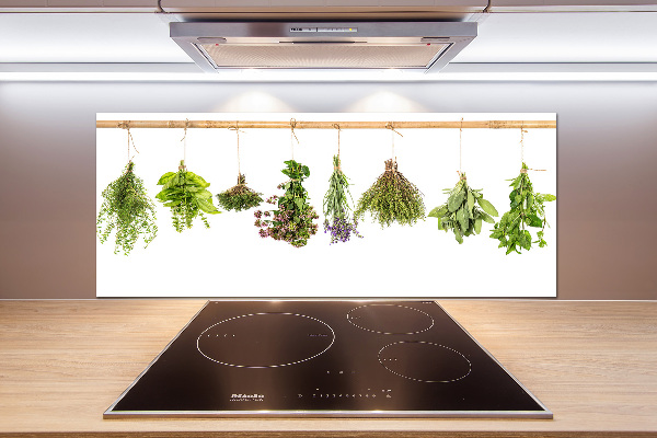 Achterwand keuken Kruiden aan een touwtje