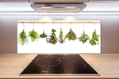Achterwand keuken Kruiden aan een touwtje