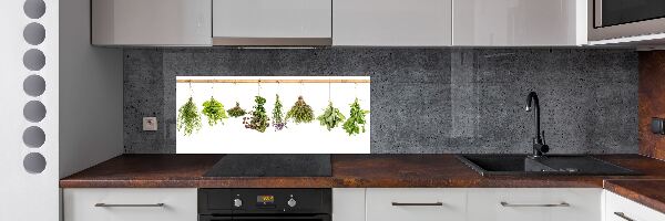 Achterwand keuken Kruiden aan een touwtje