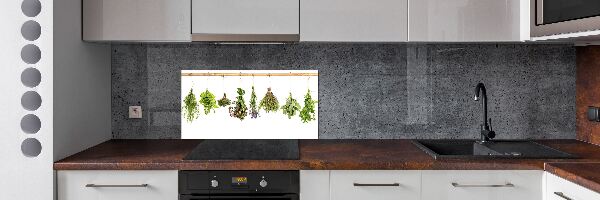 Achterwand keuken Kruiden aan een touwtje