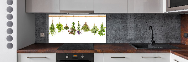Achterwand keuken Kruiden aan een touwtje
