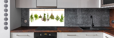 Achterwand keuken Kruiden aan een touwtje