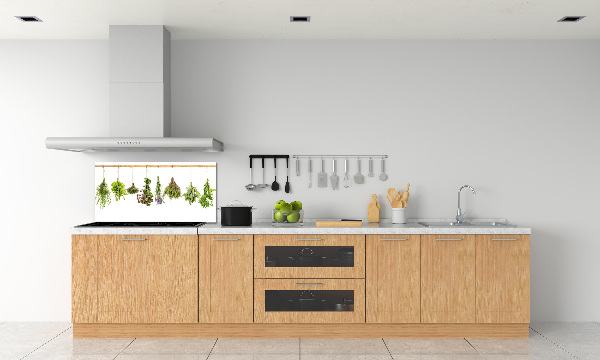 Achterwand keuken Kruiden aan een touwtje