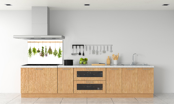 Achterwand keuken Kruiden aan een touwtje