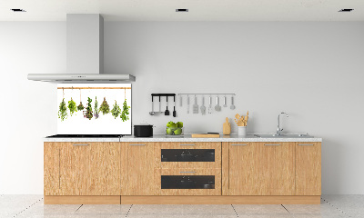 Achterwand keuken Kruiden aan een touwtje