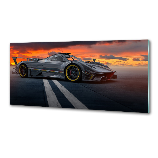 Panel dekor szkło Wyścigówka