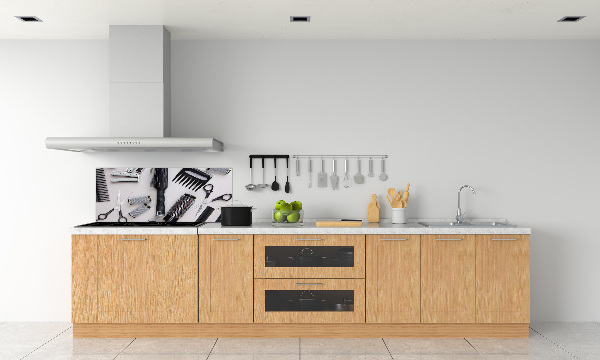 Spatscherm keuken Kappersgereedschap