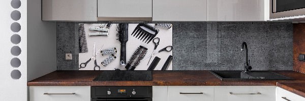 Spatscherm keuken Kappersgereedschap