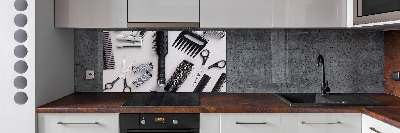 Spatscherm keuken Kappersgereedschap