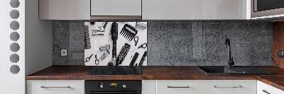 Spatscherm keuken Kappersgereedschap