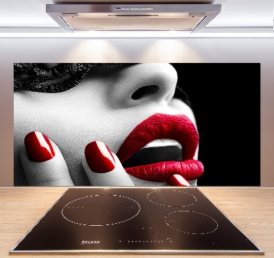 Achterwand keuken Kanten masker
