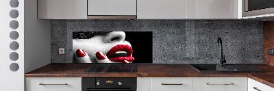 Achterwand keuken Kanten masker
