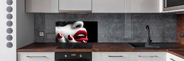 Achterwand keuken Kanten masker