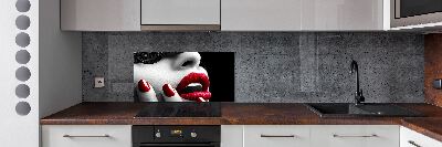 Achterwand keuken Kanten masker