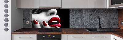 Achterwand keuken Kanten masker