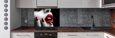 Achterwand keuken Kanten masker