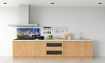 Achterwand keuken Dubai 's nachts