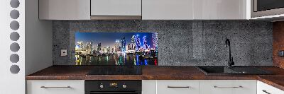 Achterwand keuken Dubai 's nachts