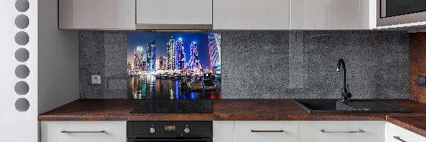 Achterwand keuken Dubai 's nachts