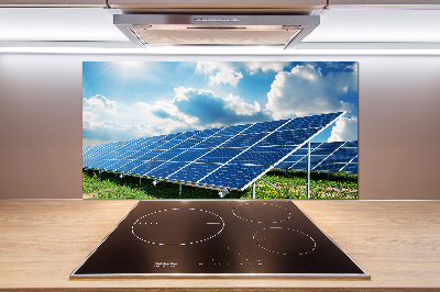 Spatplaat keuken Zonnebatterijen