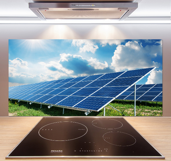 Spatplaat keuken Zonnebatterijen