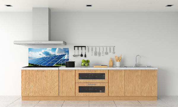 Spatplaat keuken Zonnebatterijen