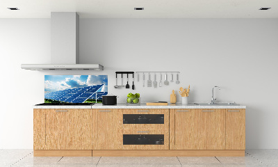 Spatplaat keuken Zonnebatterijen