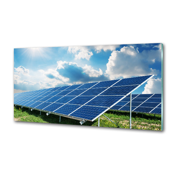 Spatplaat keuken Zonnebatterijen