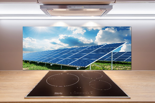 Spatplaat keuken Zonnebatterijen