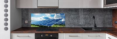 Spatplaat keuken Zonnebatterijen