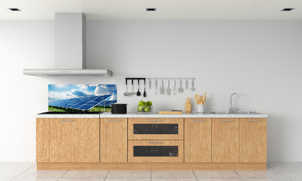 Spatplaat keuken Zonnebatterijen