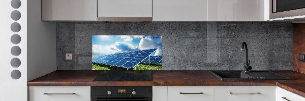 Spatplaat keuken Zonnebatterijen