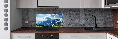 Spatplaat keuken Zonnebatterijen