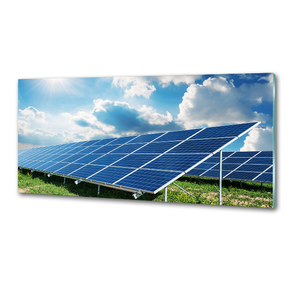 Spatplaat keuken Zonnebatterijen