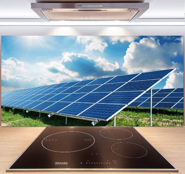 Spatplaat keuken Zonnebatterijen