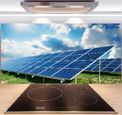 Spatplaat keuken Zonnebatterijen