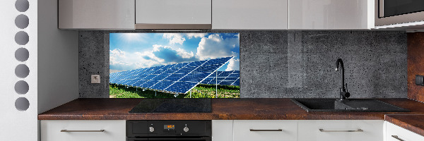 Spatplaat keuken Zonnebatterijen